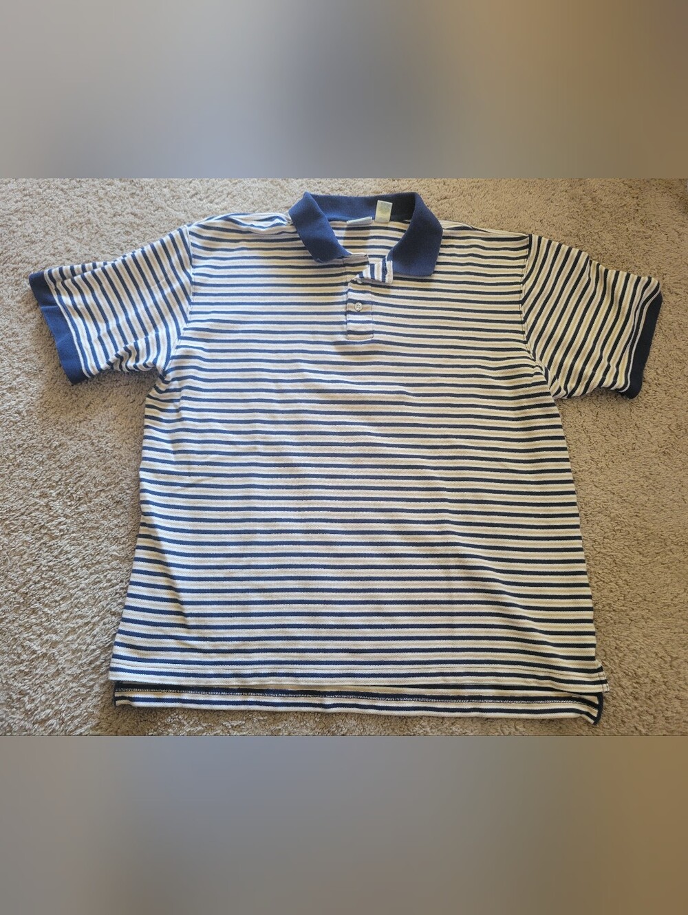L.L. Bean Striped Polo Shirt, Tag Size X-Large Regular
